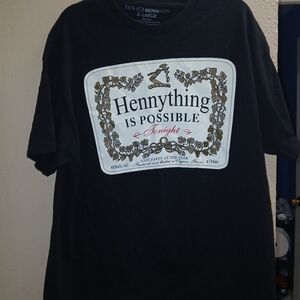 Black Graphic Tee with Bold Print